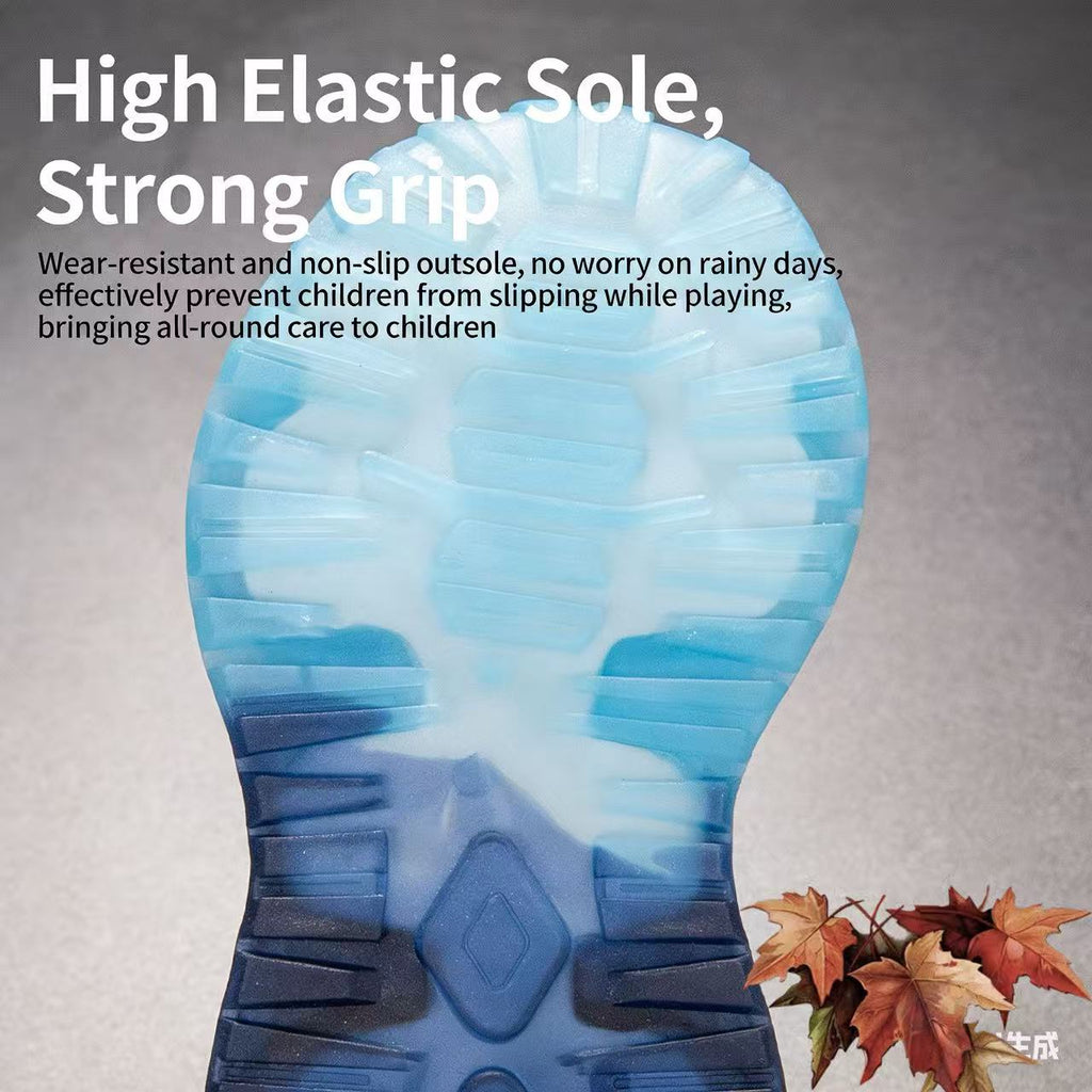 Teen Athletic Sneakers with Rotary Button Closure – Water-Resistant, Windproof, High-Elastic Comfort