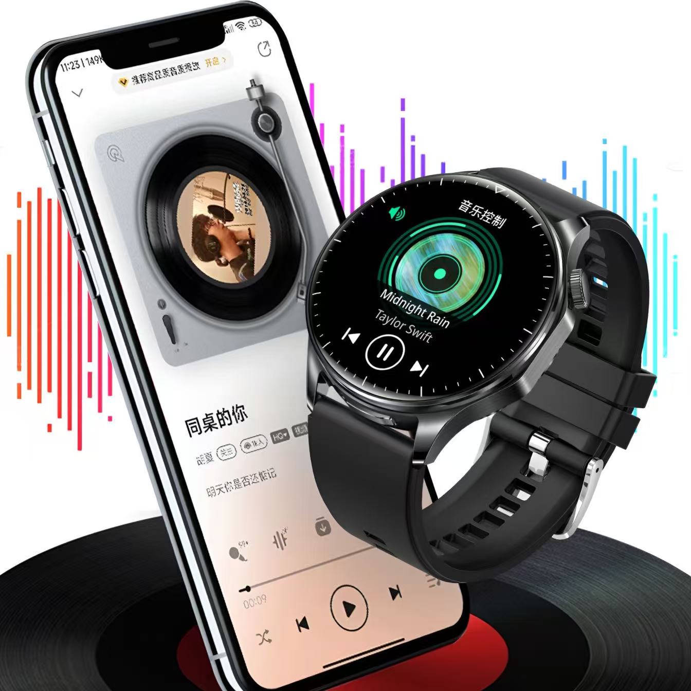 2-in-1 Smartwatch with Wireless Earbuds, Bluetooth Calling Smart Watch, Fitness Tracker, HD Touchscreen, Heart Rate & Sleep Monitor