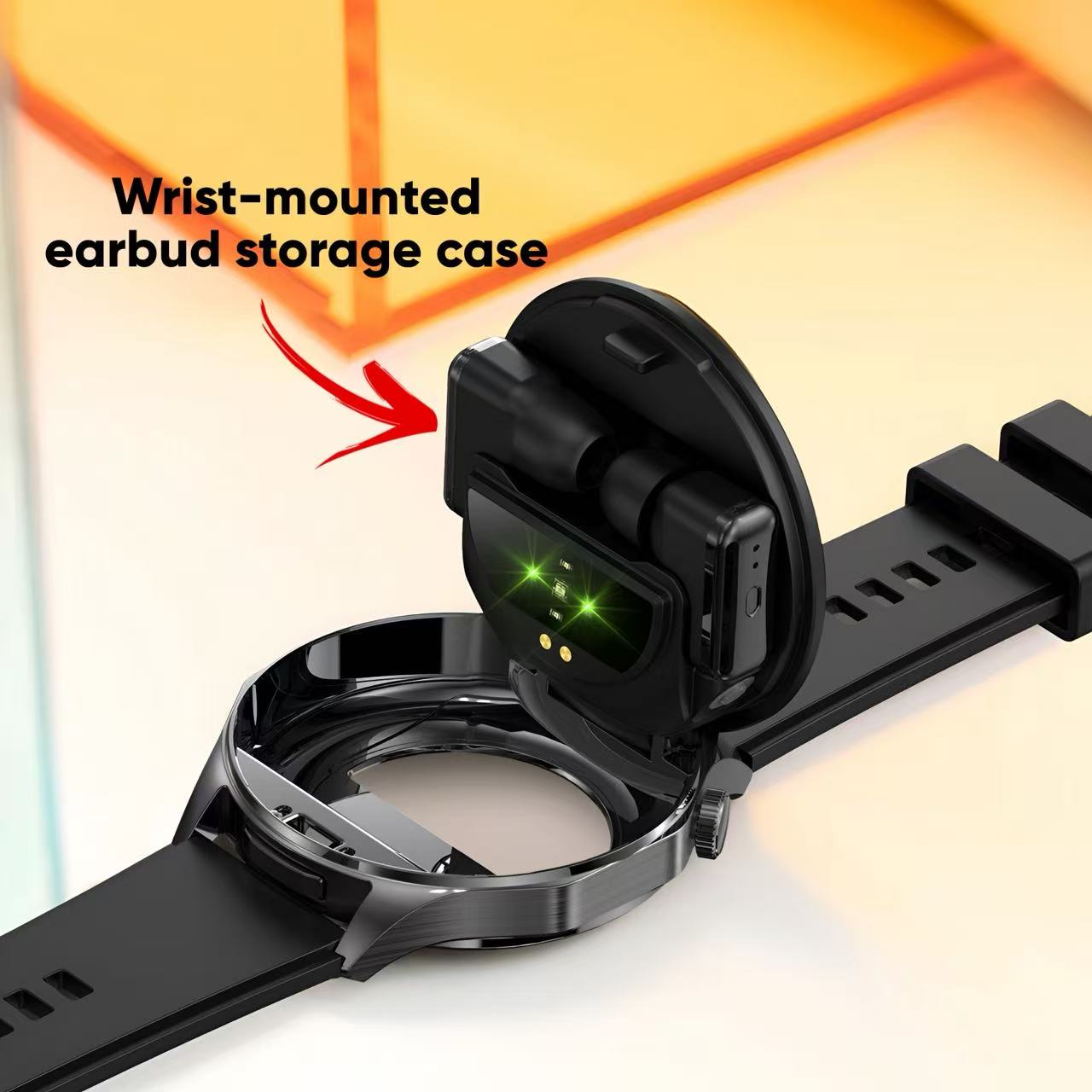 2-in-1 Smartwatch with Wireless Earbuds, Bluetooth Calling Smart Watch, Fitness Tracker, HD Touchscreen, Heart Rate & Sleep Monitor