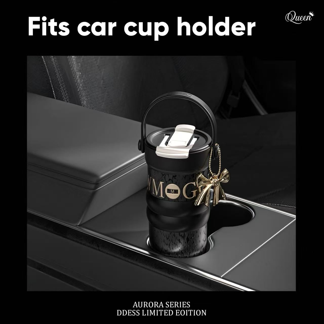 Stylish Insulated Tumbler Gift Set with Carry Handle & Charm