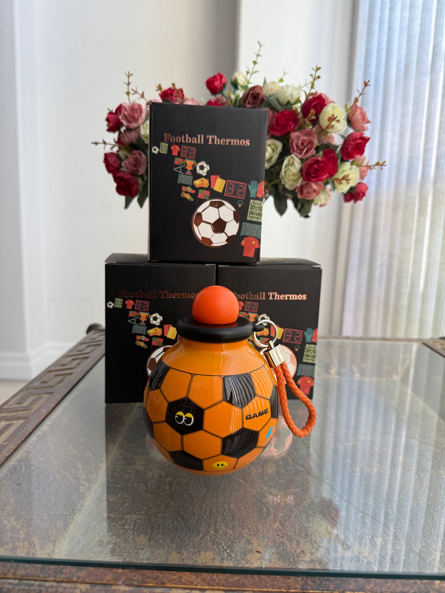 Soccer Ball Sports Water Bottle for Kids