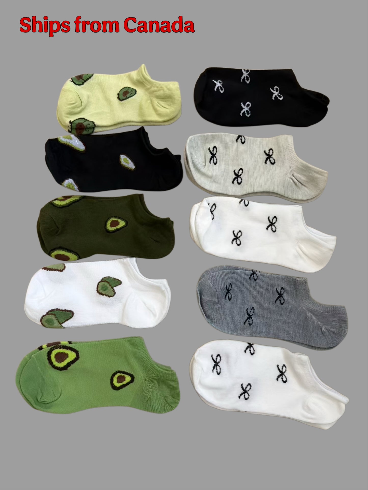 10 Pairs of Women’s Casual Socks