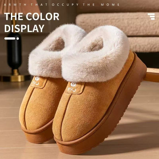 Women’s Cozy Faux Fur Lined Winter Slippers – Warm Indoor House Shoes