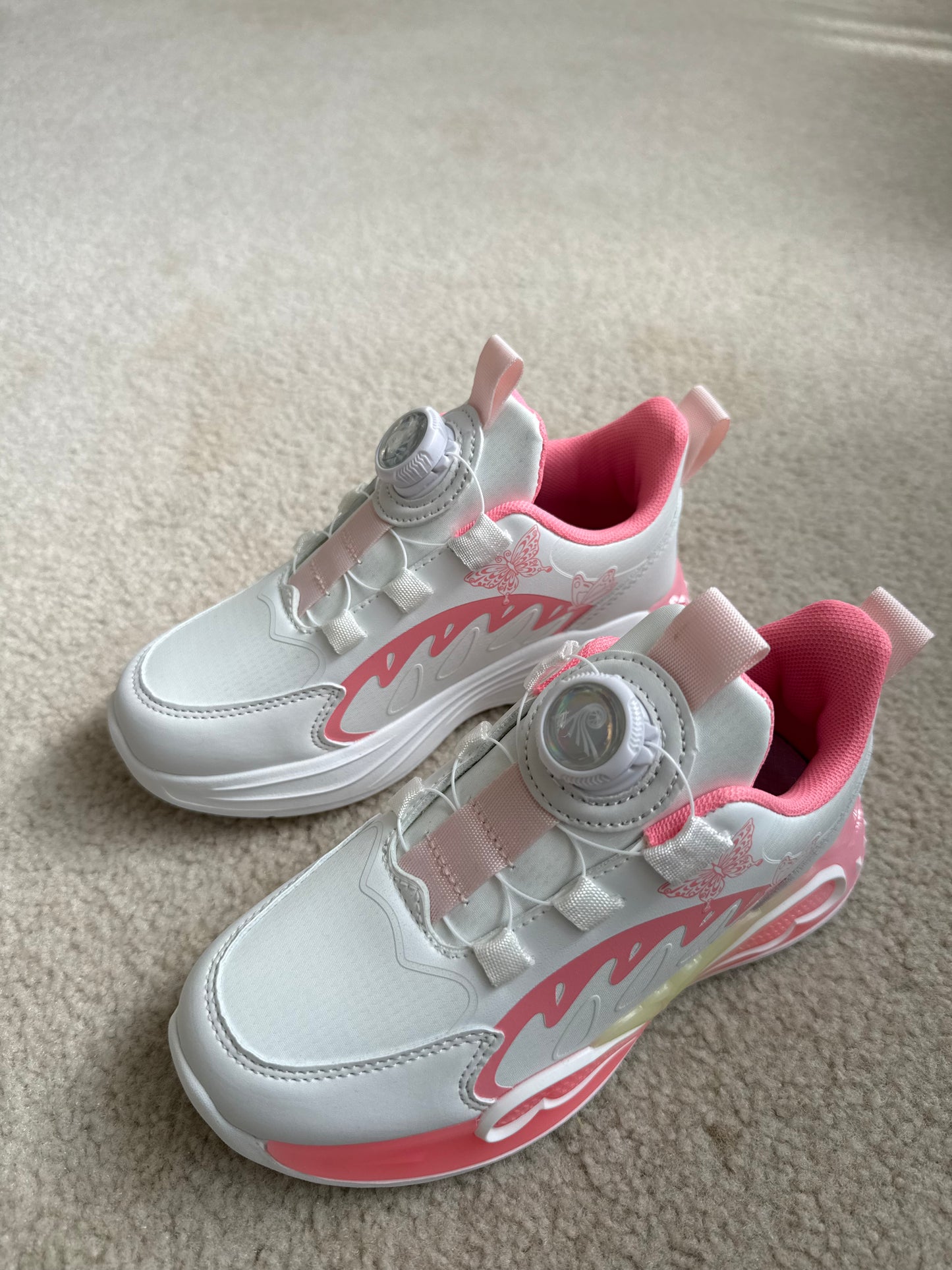 Kids BOA Dial Sneakers – Lightweight Non-Slip Athletic Shoes for Girl