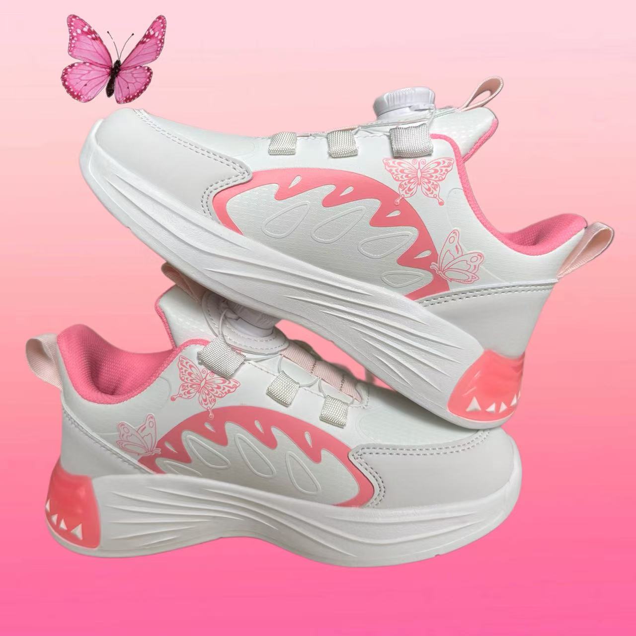 Kids BOA Dial Sneakers – Lightweight Non-Slip Athletic Shoes for Girl